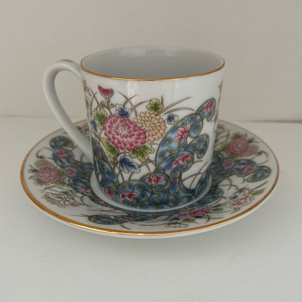 NEW Vintage Laudel for Macy’s Porcelain Made in Japan Demitasse Tea Cup/Saucer